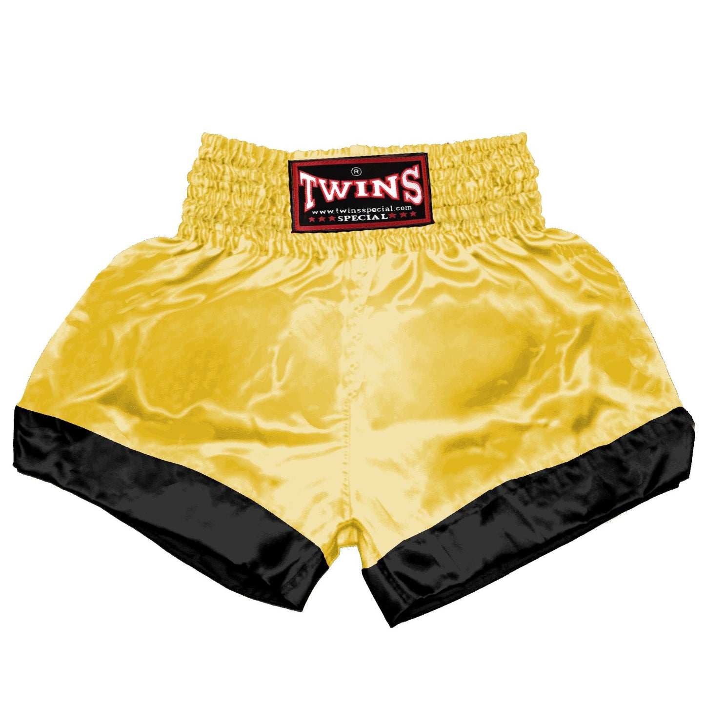 TWINS Muay Thai Shorts - Dual - Bright Colors - Leg Bands - Black - Legs - Orange, Yellow, Olive, Light Blue, Pink