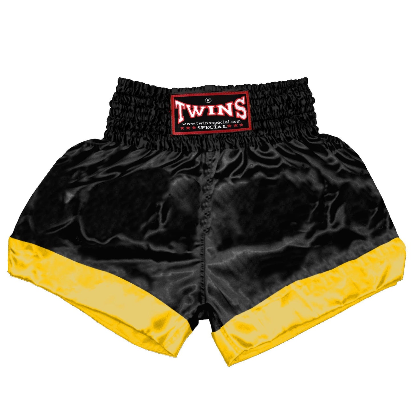 TWINS Muay Thai Shorts - Dual - Classic Tones - Leg Bands - Grey, White, Gold, Silver - Legs - Black