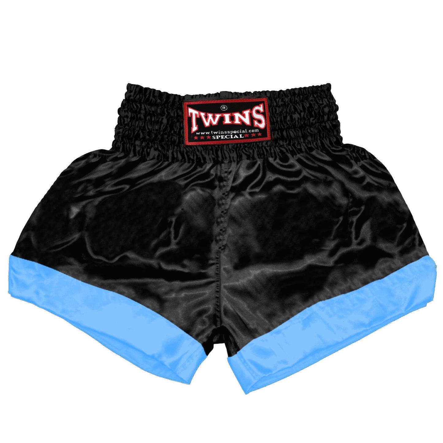 TWINS Muay Thai Shorts - Dual - Bright Colors - Leg Bands - Orange, Yellow, Olive, Light Blue, Pink - Legs - Black