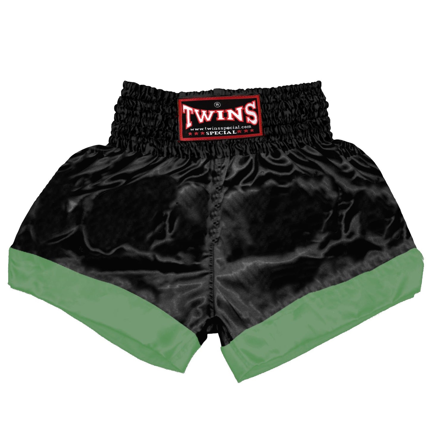 TWINS Muay Thai Shorts - Dual - Bright Colors - Leg Bands - Orange, Yellow, Olive, Light Blue, Pink - Legs - Black