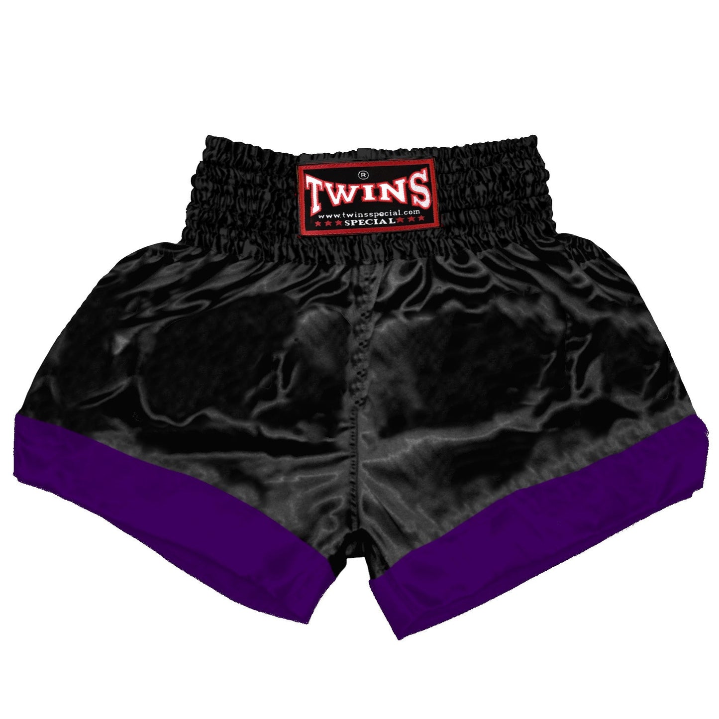 TWINS Muay Thai Shorts - Dual - Dark Colors - Leg Band - Maroon, Dark Brown, Green, Navy Blue, Purple - Legs - Black