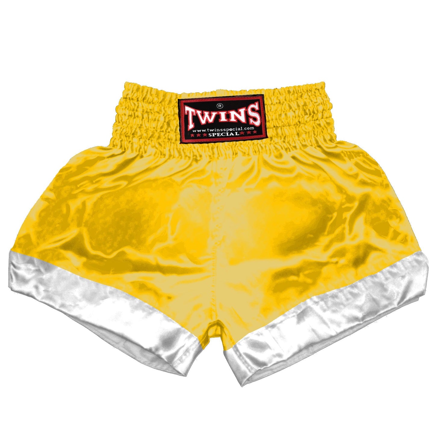 TWINS Muay Thai Shorts - Dual - Classic Tones - Leg Bands -  White - Legs - Grey, White, Gold, Silver