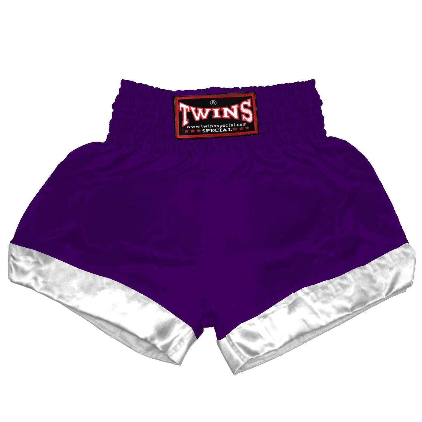 TWINS Muay Thai Shorts - Dual - Dark Colors - Leg Band - White - Legs - Maroon, Dark Brown, Green, Navy Blue, Purple