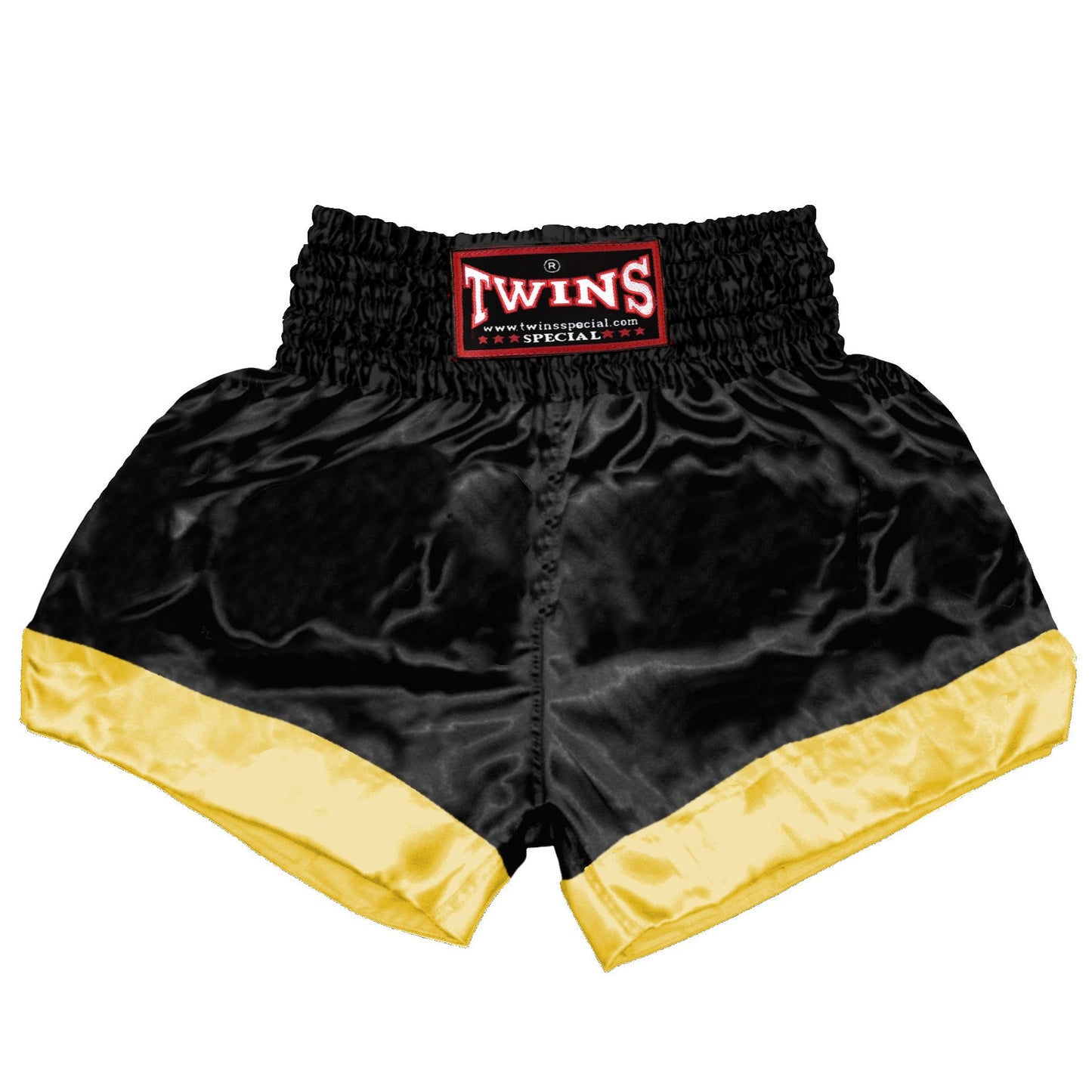 TWINS Muay Thai Shorts - Dual - Bright Colors - Leg Bands - Orange, Yellow, Olive, Light Blue, Pink - Legs - Black