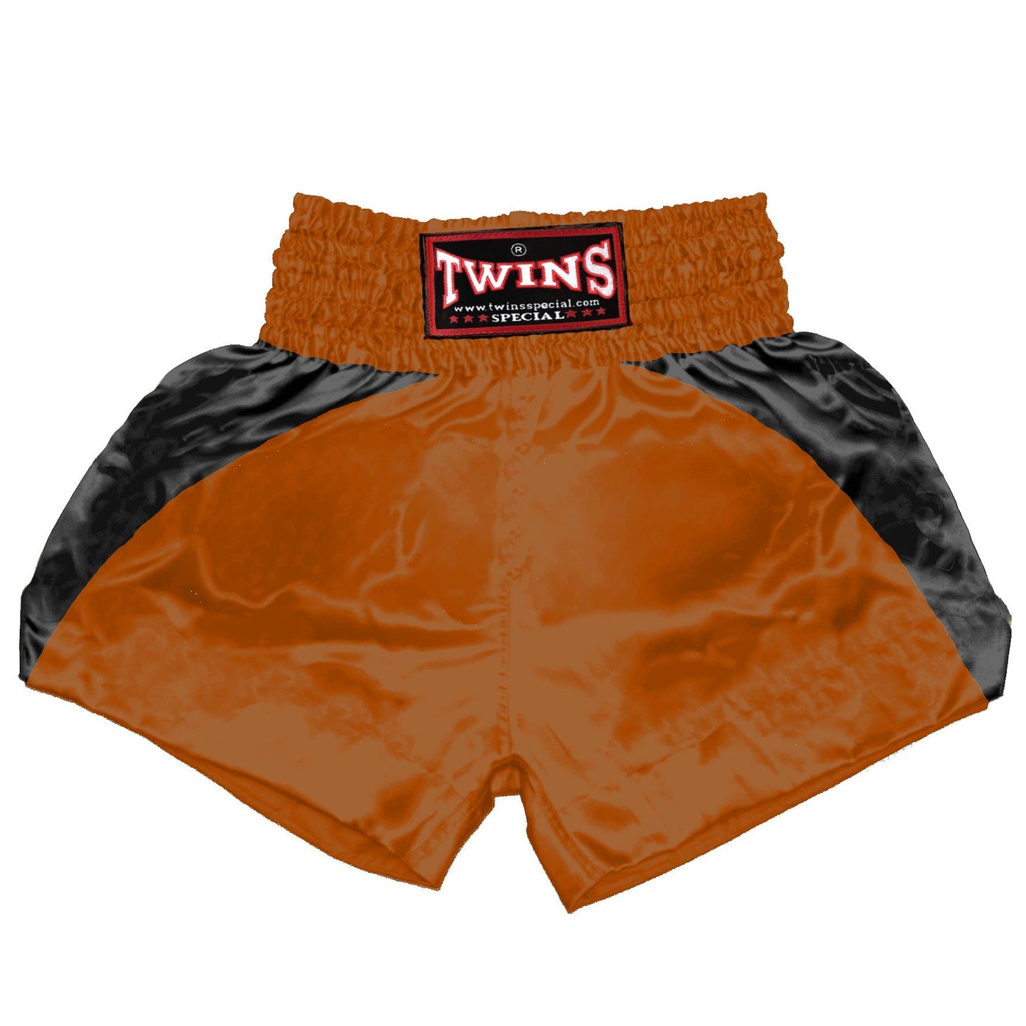 TWINS Muay Thai Shorts - Dual - Bold Colors - Reverse Curve- Black - Legs - Red, Brown, Green, Blue, Lavender