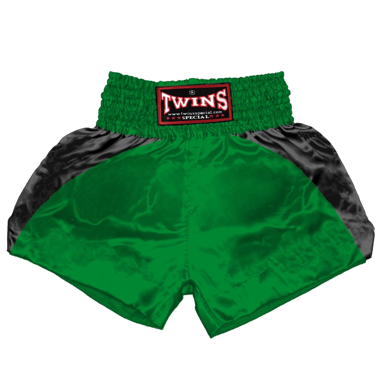 TWINS Muay Thai Shorts - Dual - Dark Colors - Reverse Curve - Black - Legs - Maroon, Dark Brown, Green, Navy Blue, Purple