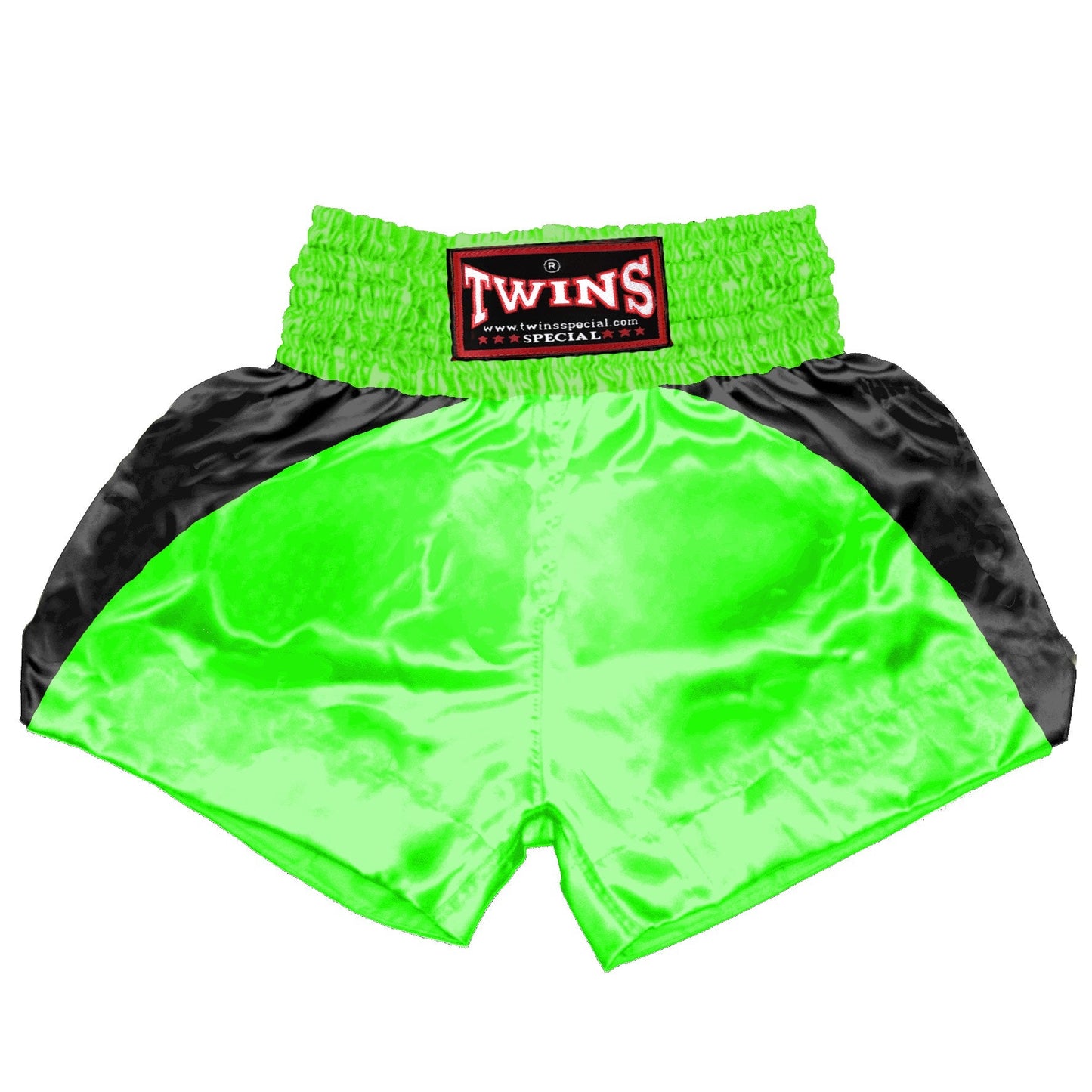 TWINS Muay Thai Shorts - Dual - Bold Colors - Reverse Curve- Black - Legs - Red, Brown, Green, Blue, Lavender