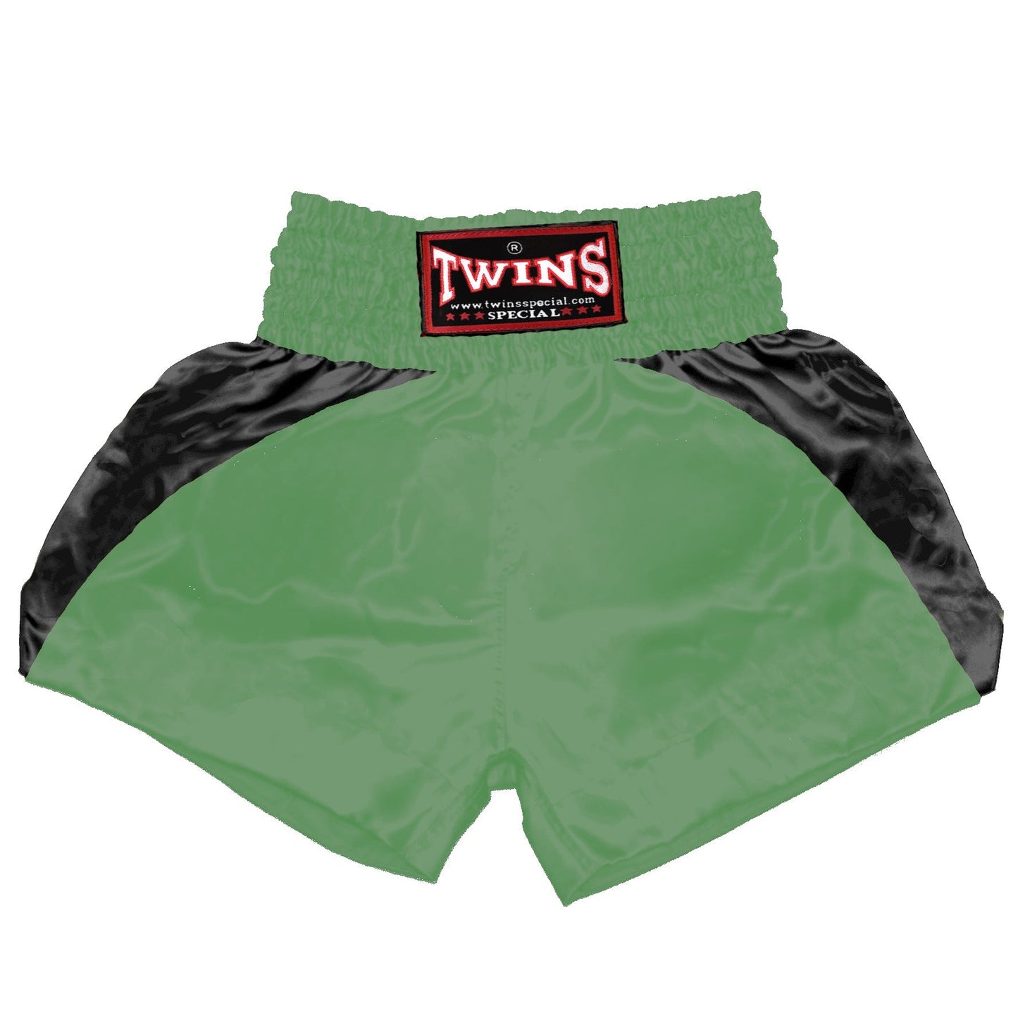 TWINS Muay Thai Shorts - Dual - Bright Colors - Reverse Curve - Black - Legs - Orange, Yellow, Olive, Light Blue, Pink