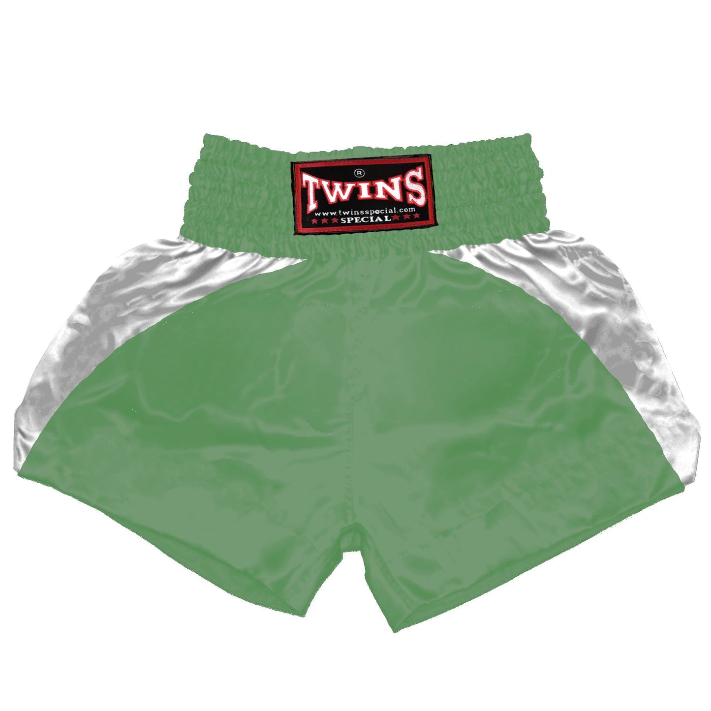 TWINS Muay Thai Shorts - Dual - Bright Colors - Reverse Curve - White - Legs - Orange, Yellow, Olive, Light Blue, Pink