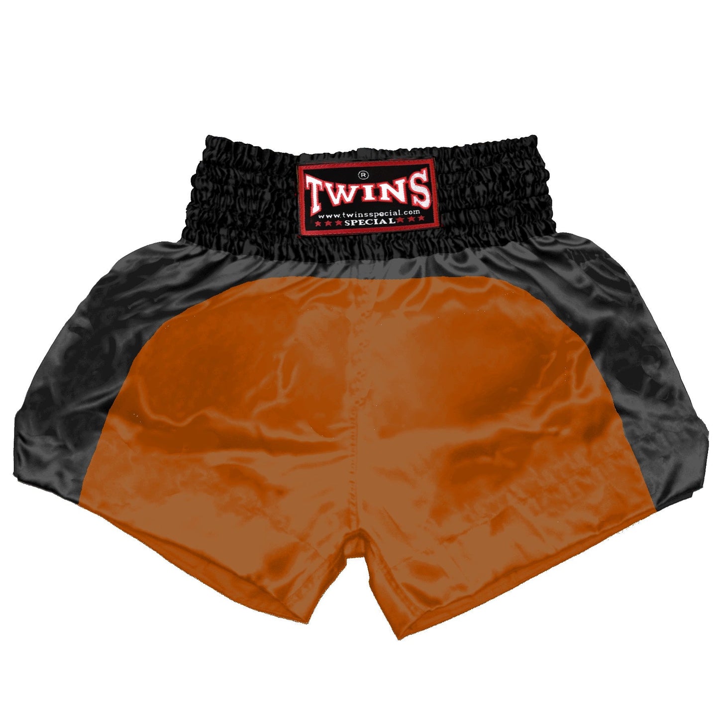 TWINS Muay Thai Shorts - Dual - Bold Colors - Arch - Black - Legs - Red, Brown, Green, Blue, Lavender