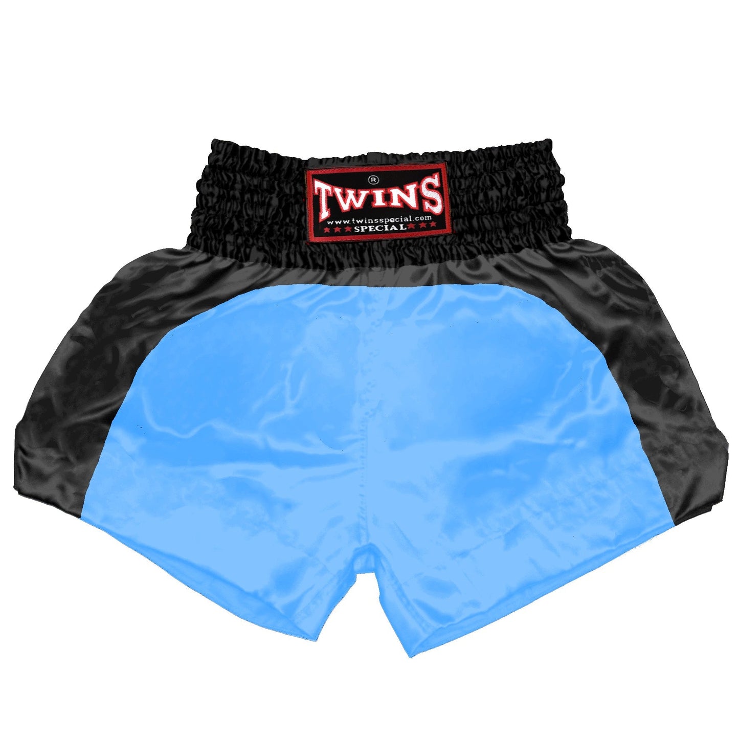 TWINS Muay Thai Shorts - Dual - Bright Colors - Arch - Black - Legs - Orange, Yellow, Olive, Light Blue, Pink