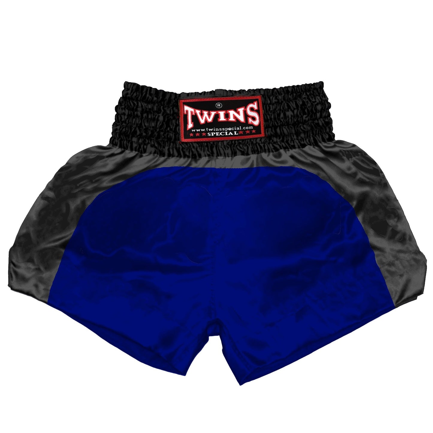 TWINS Muay Thai Shorts - Dual - Dark Colors - Arch - Black - Legs - Maroon, Dark Brown, Green, Navy Blue, Purple