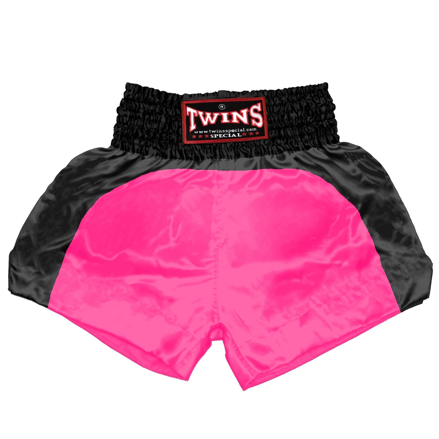 TWINS Muay Thai Shorts - Dual - Bright Colors - Arch - Black - Legs - Orange, Yellow, Olive, Light Blue, Pink