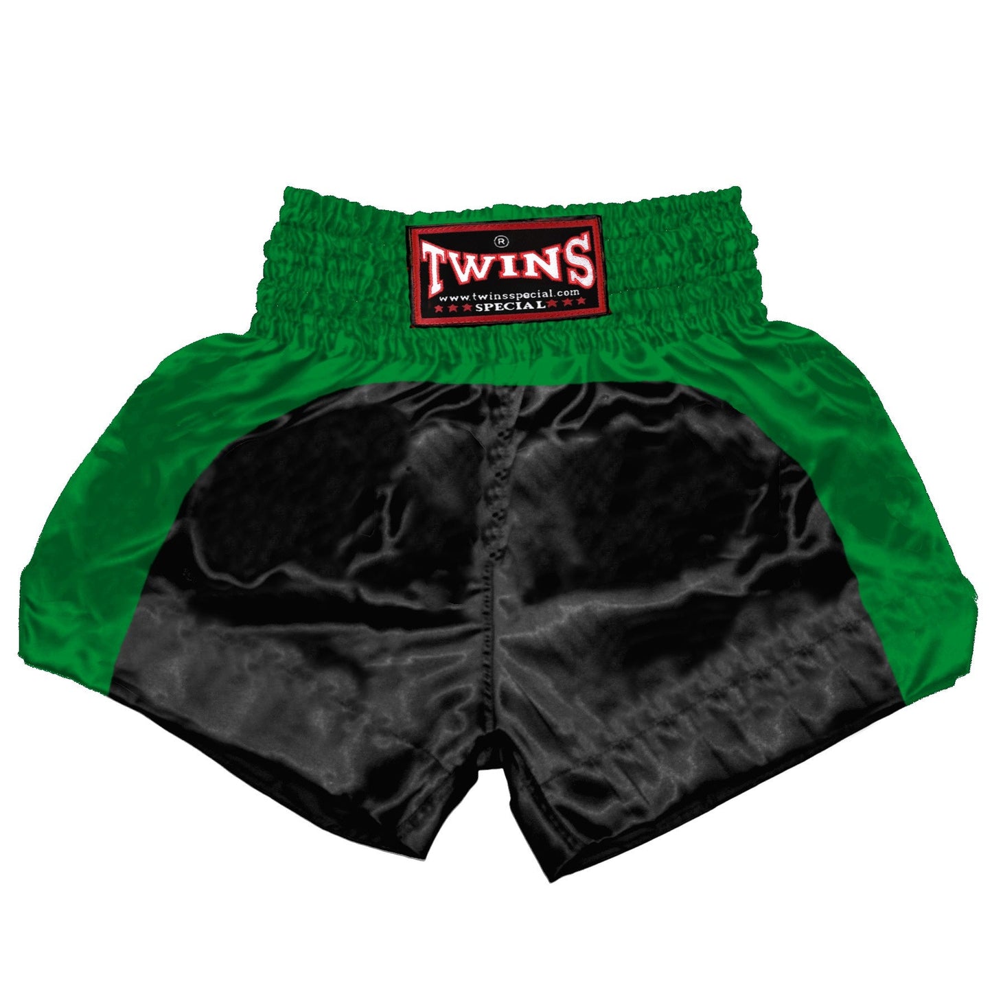 TWINS Muay Thai Shorts - Dual - Dark Colors - Arch - Maroon, Dark Brown, Green, Navy Blue, Purple - Legs - Black