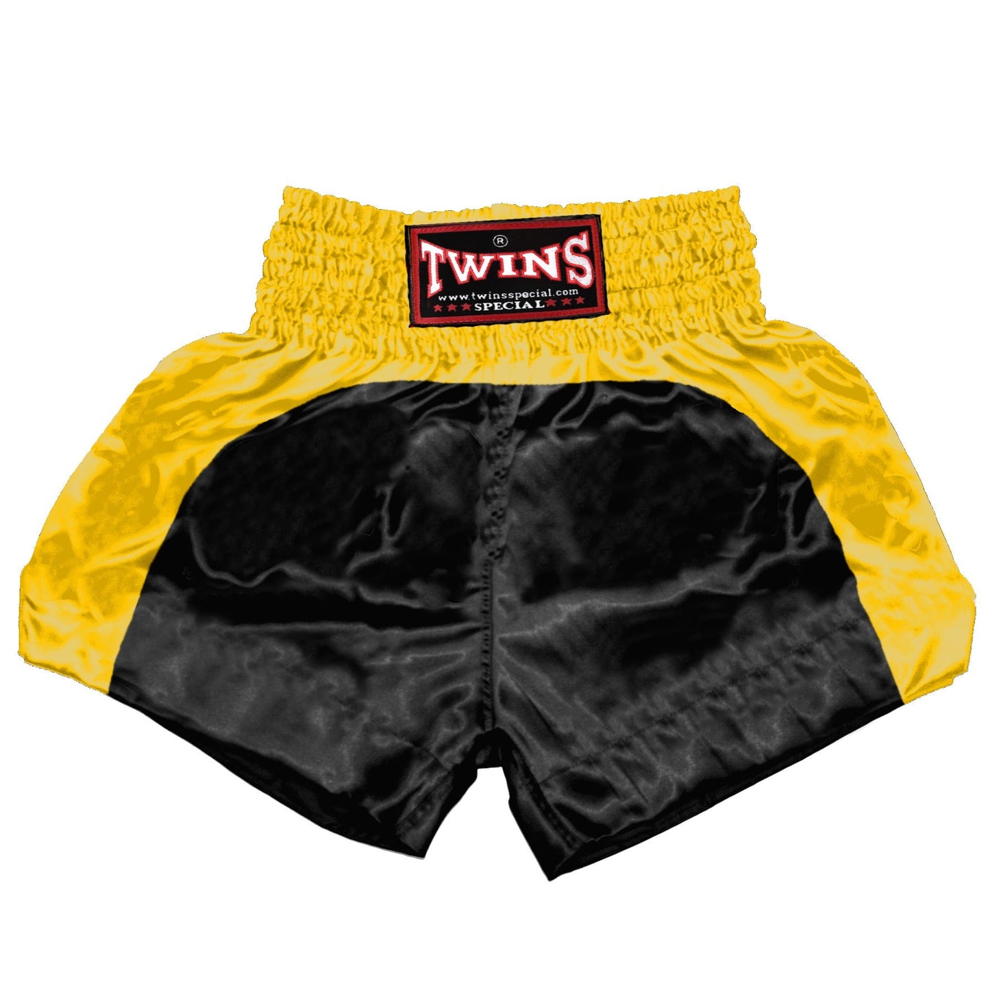 TWINS Muay Thai Shorts - Dual - Classic Tones - Arch - Grey, White, Gold, Silver - Legs - Black