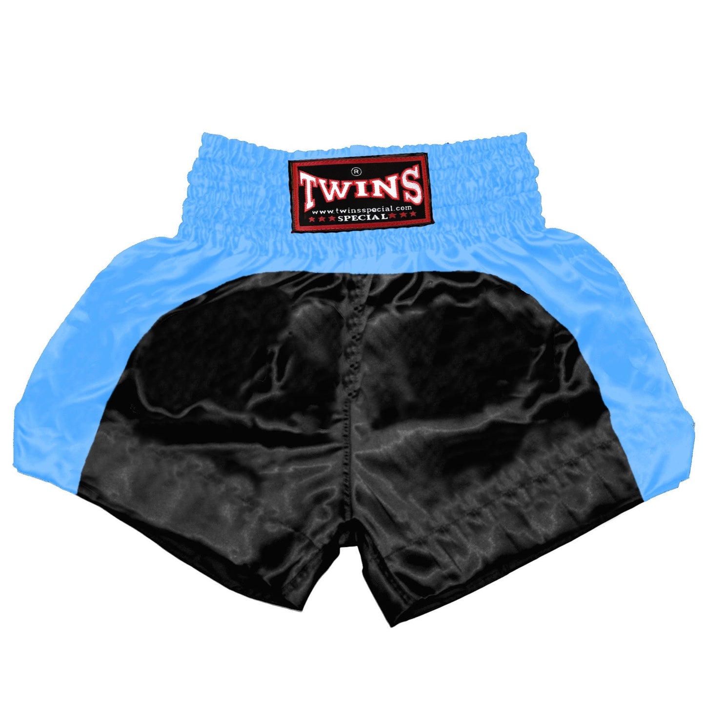 TWINS Muay Thai Shorts - Dual - Bright Colors - Arch - Orange, Yellow, Olive, Light Blue, Pink - Legs - Black