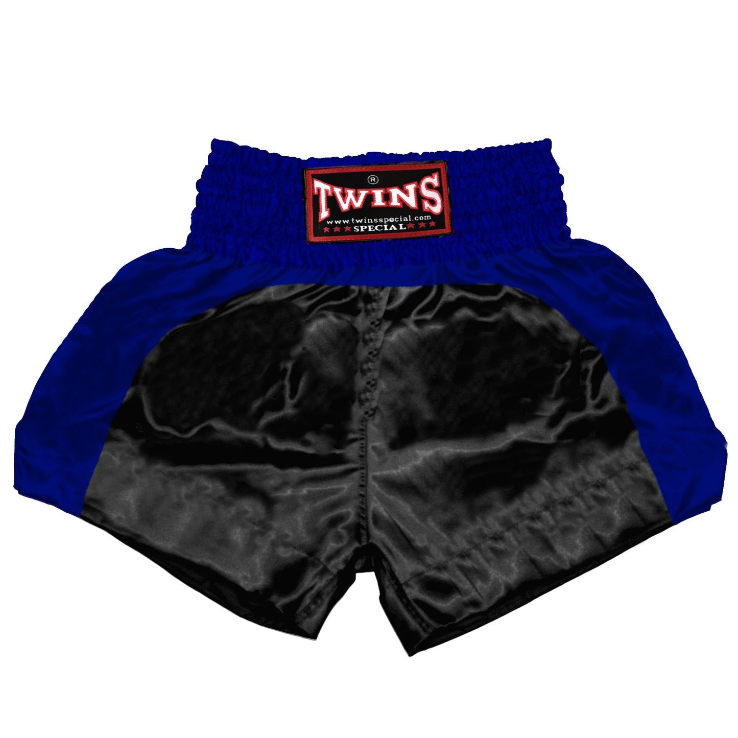 TWINS Muay Thai Shorts - Dual - Dark Colors - Arch - Maroon, Dark Brown, Green, Navy Blue, Purple - Legs - Black