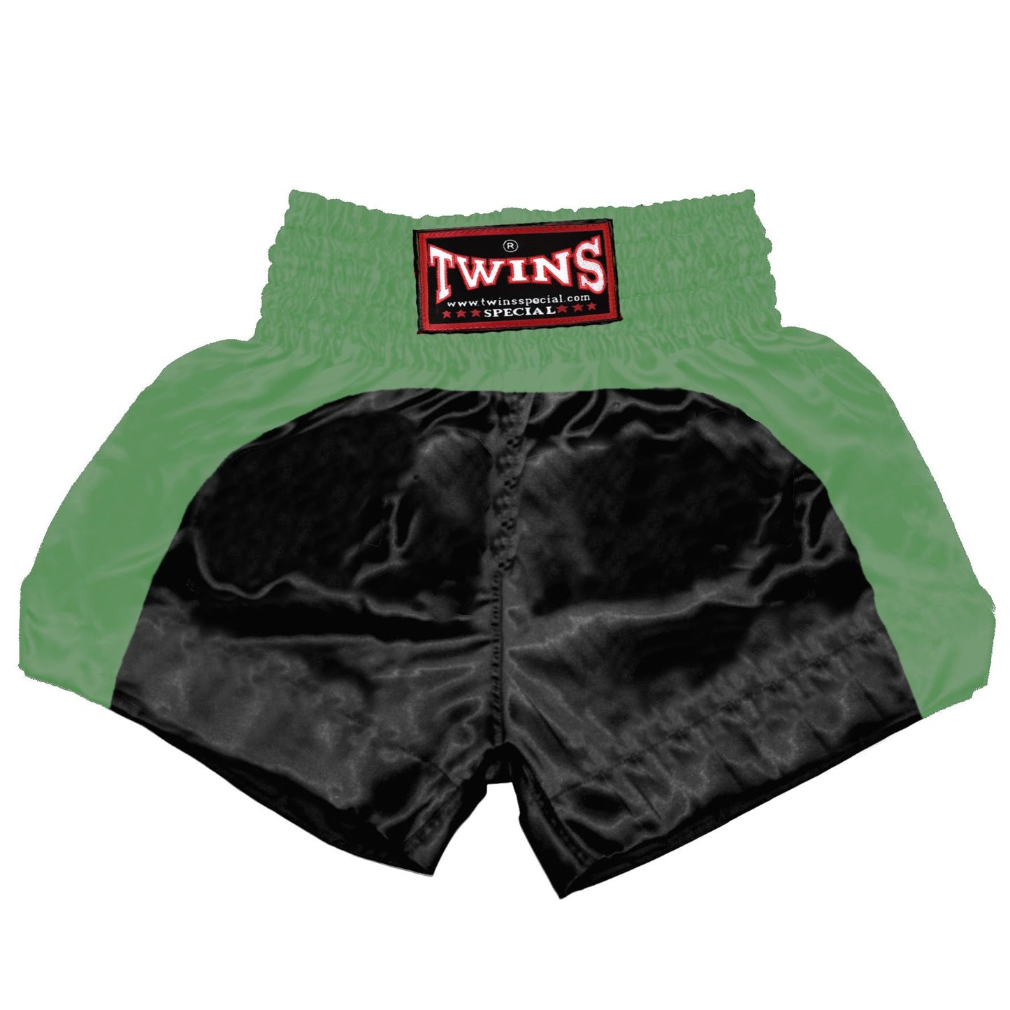 TWINS Muay Thai Shorts - Dual - Bright Colors - Arch - Orange, Yellow, Olive, Light Blue, Pink - Legs - Black