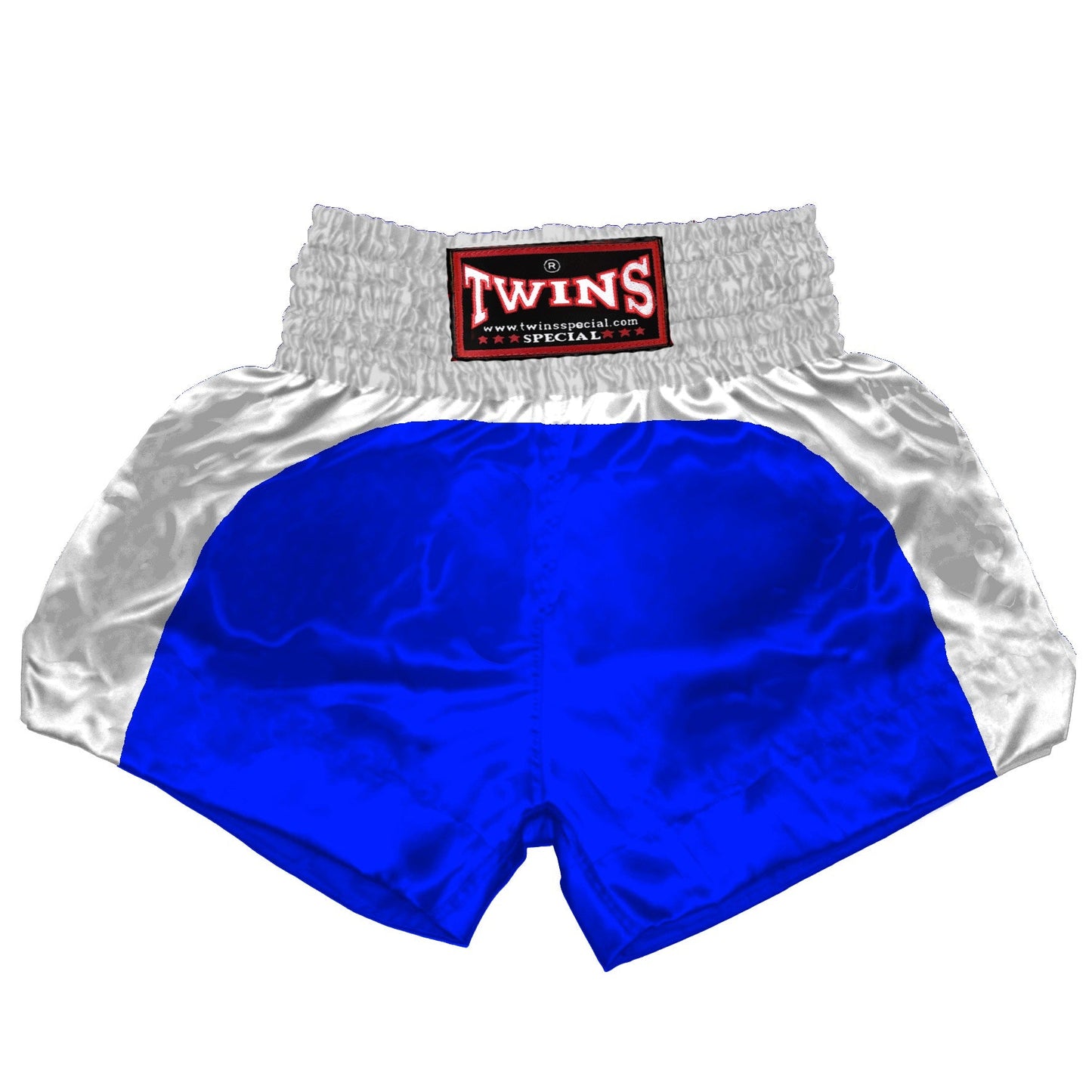 TWINS Muay Thai Shorts - Dual - Bold Colors - Arch - White - Legs - Red, Brown, Green, Blue, Lavender