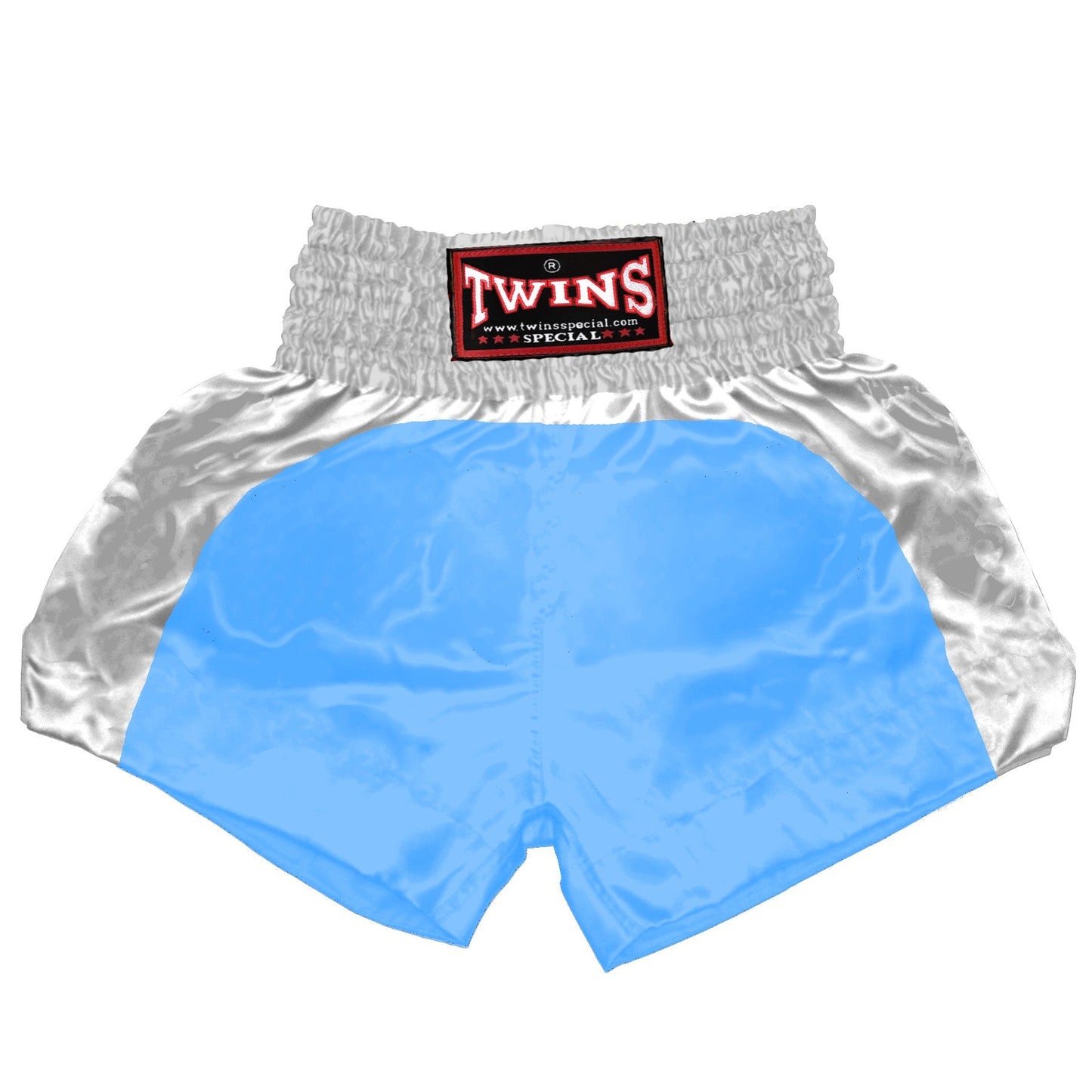 TWINS Muay Thai Shorts - Dual - Bright Colors - Arch - White - Legs - Orange, Yellow, Olive, Light Blue, Pink