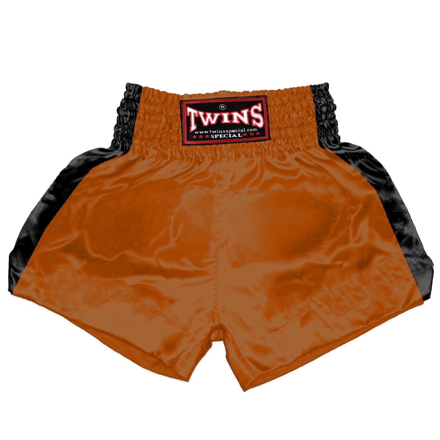 TWINS Muay Thai Shorts - Dual - Bold Colors - Sidebands - Black - Legs - Red, Brown, Green, Blue, Lavender