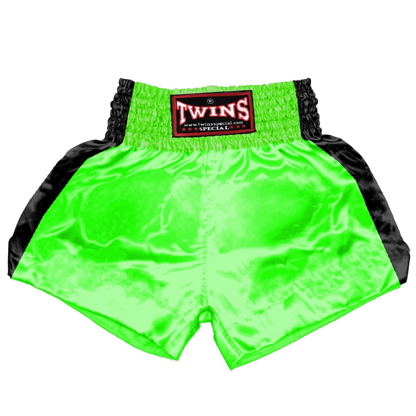 TWINS Muay Thai Shorts - Dual - Bold Colors - Sidebands - Black - Legs - Red, Brown, Green, Blue, Lavender