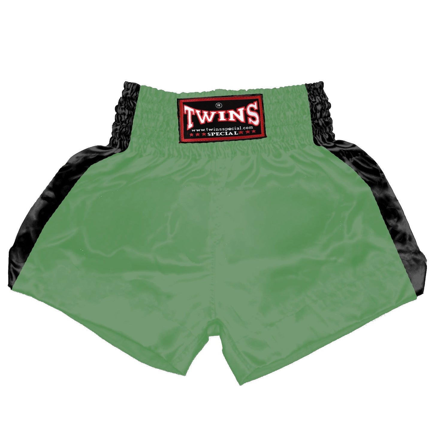 TWINS Muay Thai Shorts - Dual - Bright Colors - Sidebands - Black - Legs - Orange, Yellow, Olive, Light Blue, Pink