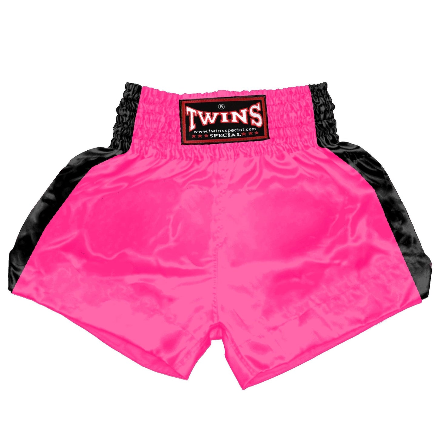 TWINS Muay Thai Shorts - Dual - Bright Colors - Sidebands - Black - Legs - Orange, Yellow, Olive, Light Blue, Pink