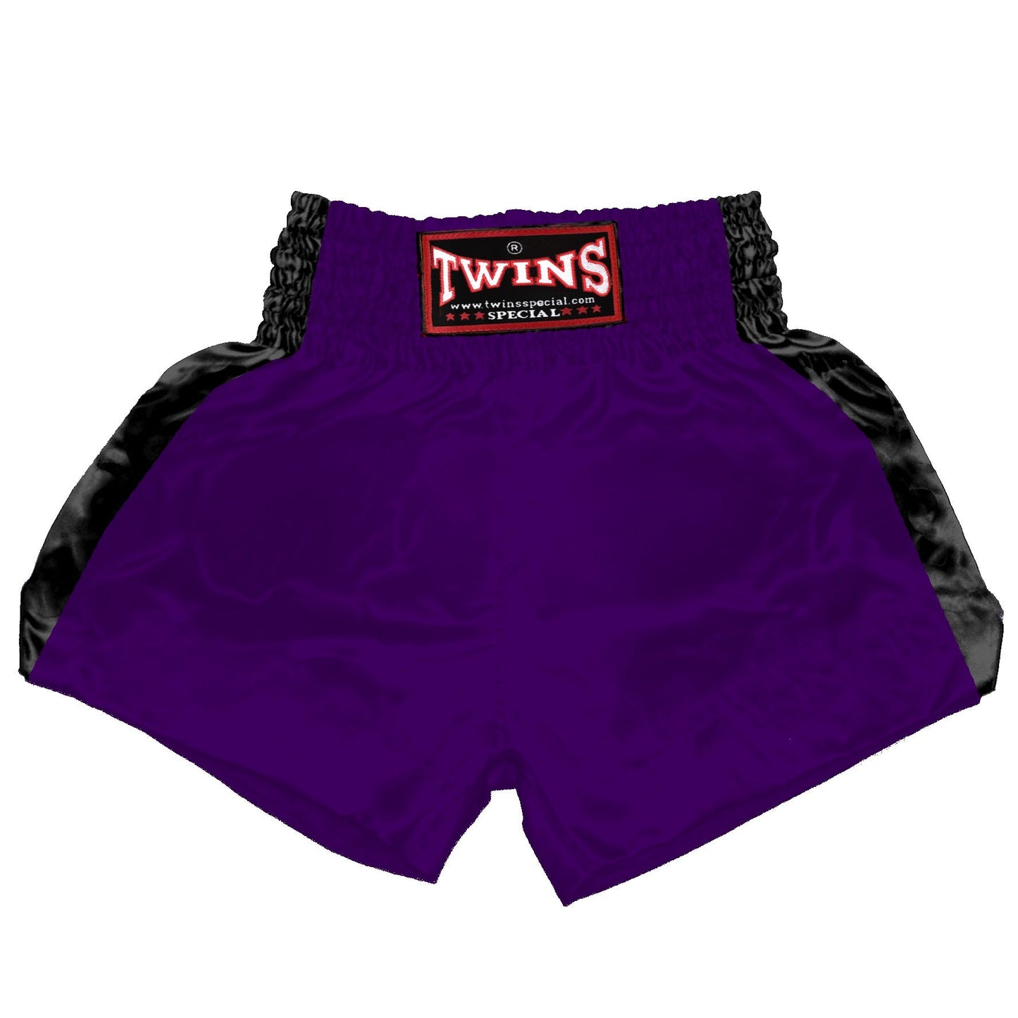 TWINS Muay Thai Shorts - Dual - Dark Colors - Sidebands - Black - Legs - Maroon, Dark Brown, Green, Navy Blue, Purple