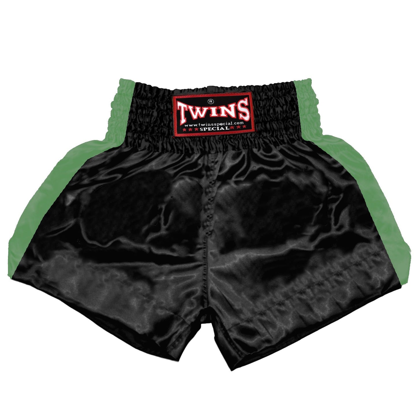 TWINS Muay Thai Shorts - Dual - Bright Colors - Sidebands - Orange, Yellow, Olive, Light Blue, Pink - Legs - Black