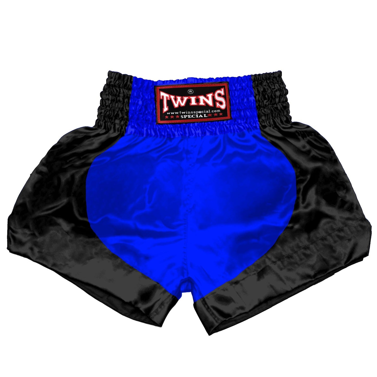 TWINS Muay Thai Shorts - Dual - Bold Colors - Parabola - Black - Legs - Red, Brown, Green, Blue, Lavender