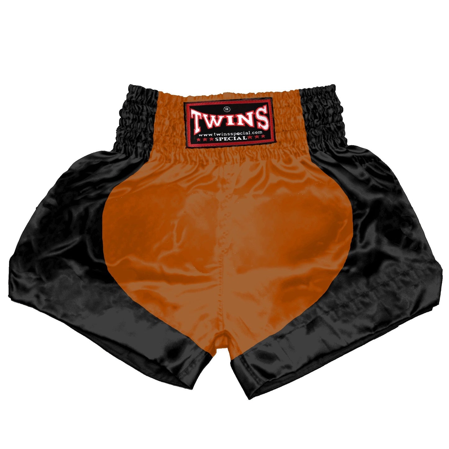 TWINS Muay Thai Shorts - Dual - Bold Colors - Parabola - Black - Legs - Red, Brown, Green, Blue, Lavender