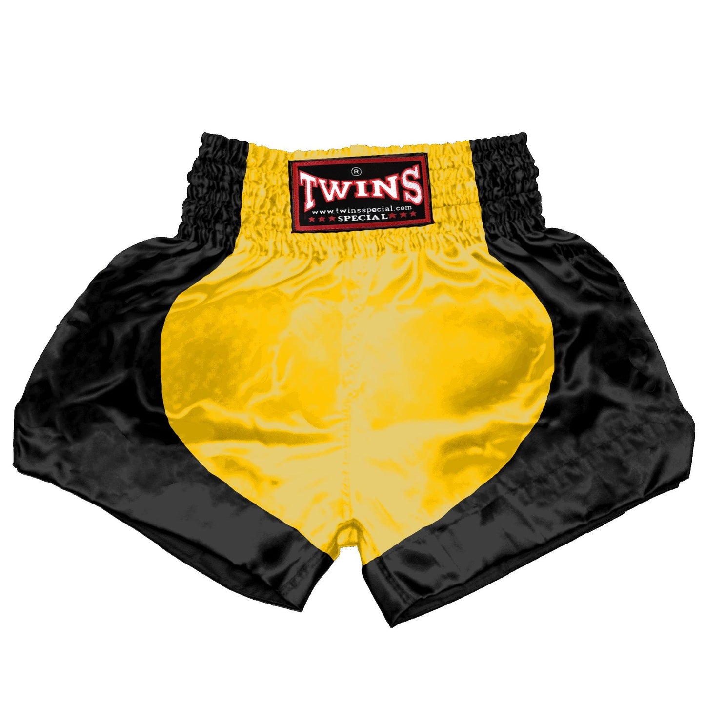 TWINS Muay Thai Shorts - Dual - Classic Tones - Parabola - Black - Legs - Grey, White, Gold, Silver