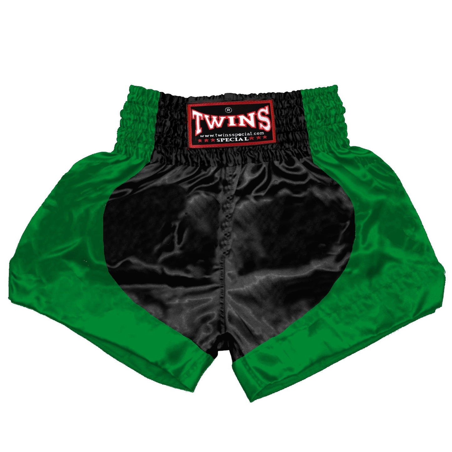 TWINS Muay Thai Shorts - Dual - Dark Colors - Parabola - Maroon, Dark Brown, Green, Navy Blue, Purple - Legs - Black