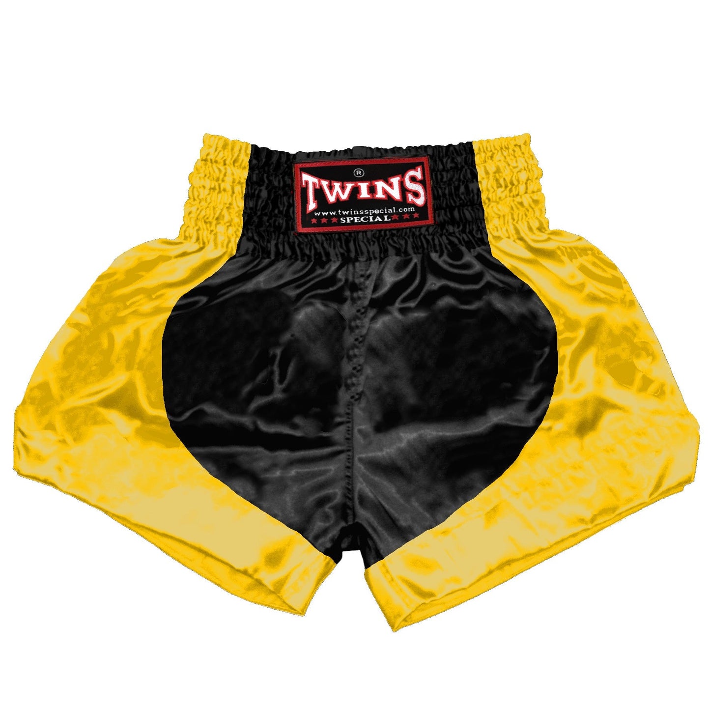 TWINS Muay Thai Shorts - Dual - Classic Tones - Parabola - Grey, White, Gold, Silver - Legs - Black