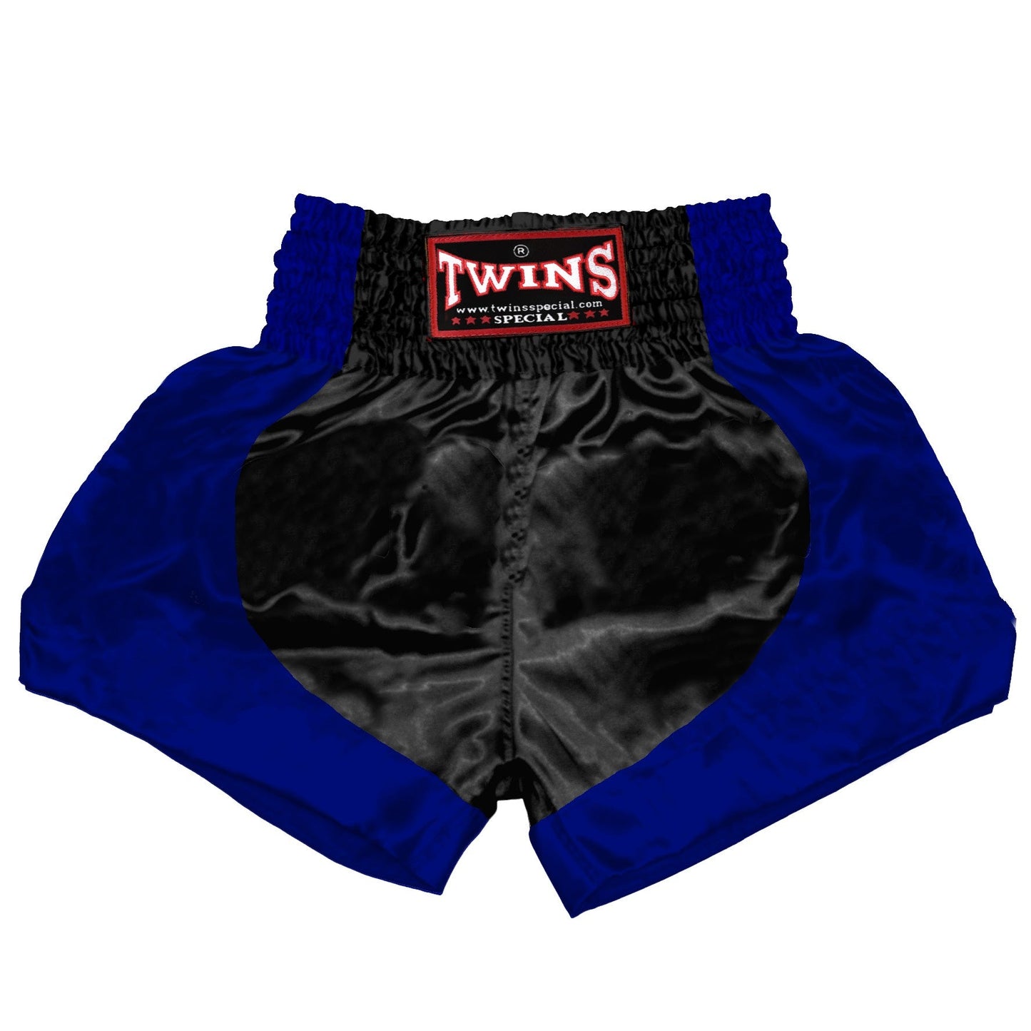 TWINS Muay Thai Shorts - Dual - Dark Colors - Parabola - Maroon, Dark Brown, Green, Navy Blue, Purple - Legs - Black