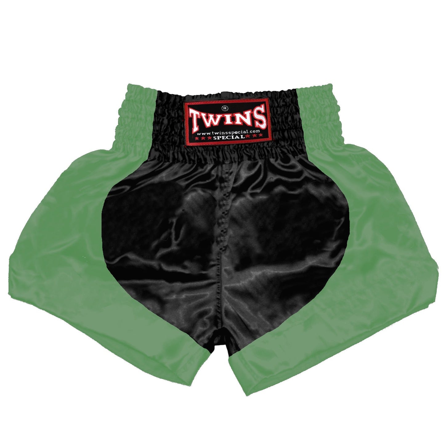 TWINS Muay Thai Shorts - Dual - Bright Colors - Parabola - Orange, Yellow, Olive, Light Blue, Pink - Legs - Black