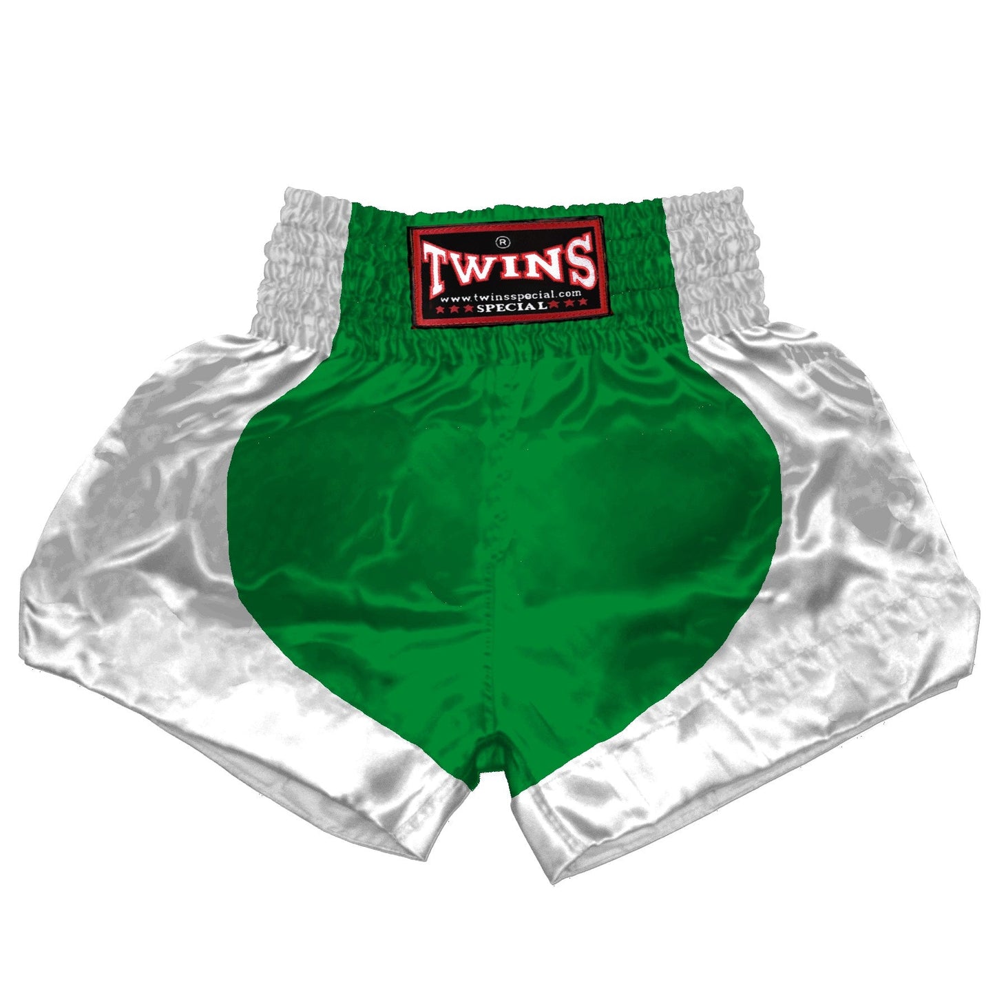 TWINS Muay Thai Shorts - Dual - Dark Colors - Parabola - White - Legs - Maroon, Dark Brown, Green, Navy Blue, Purple