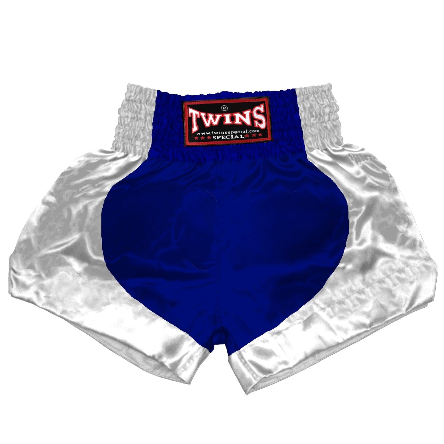 TWINS Muay Thai Shorts - Dual - Dark Colors - Parabola - White - Legs - Maroon, Dark Brown, Green, Navy Blue, Purple