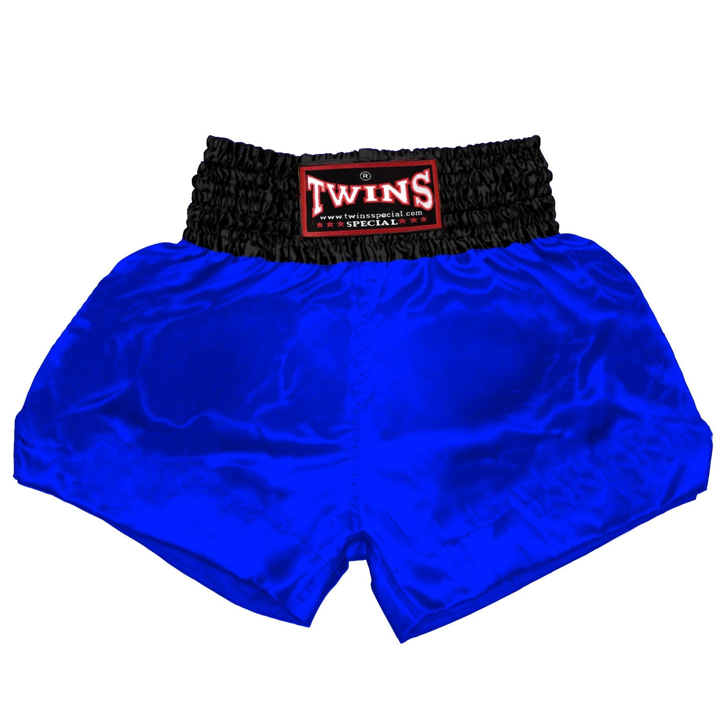 TWINS Muay Thai Shorts - Dual - Bold Colors - Waistband - Black - Legs - Red, Brown, Green, Blue, Lavender