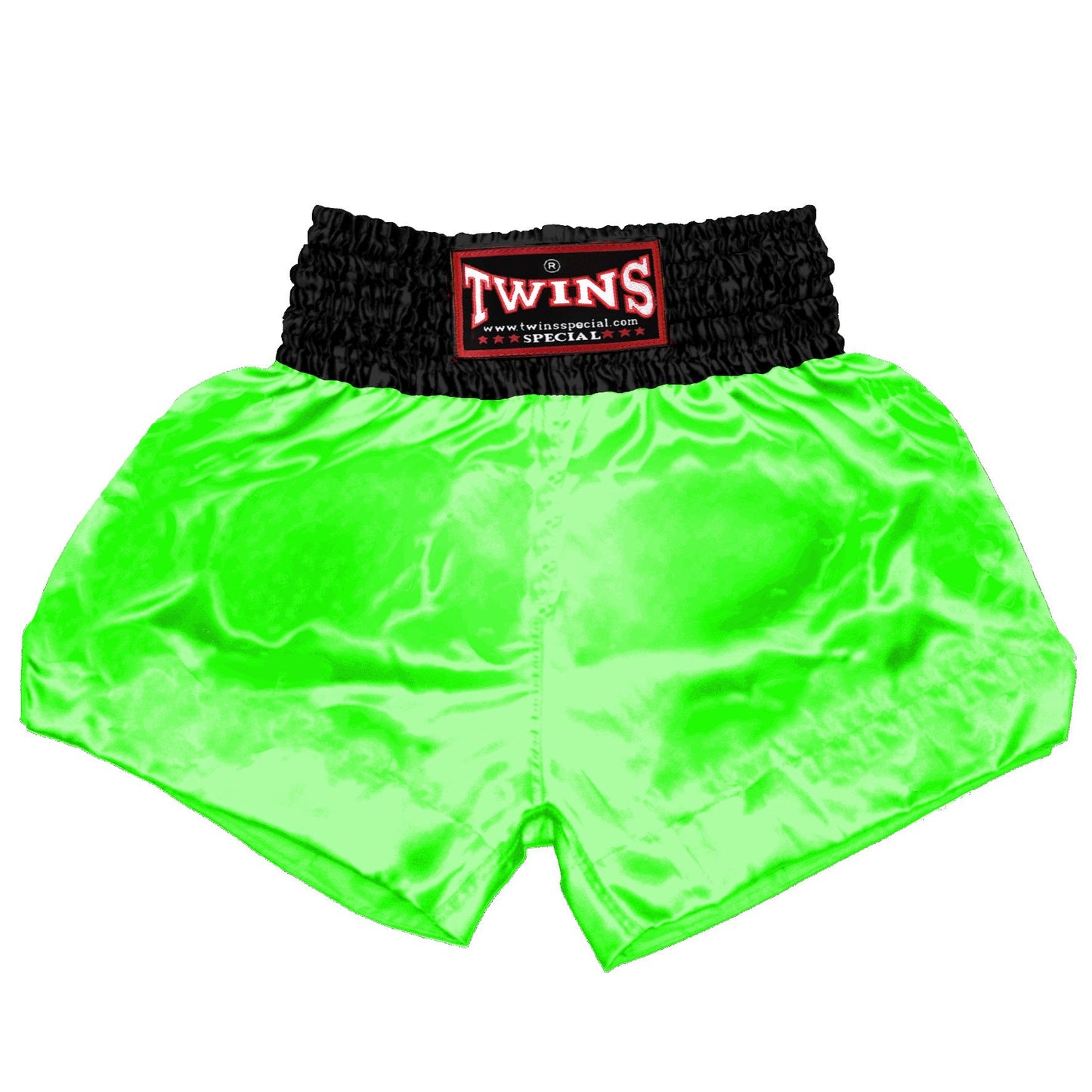 TWINS Muay Thai Shorts - Dual - Bold Colors - Waistband - Black - Legs - Red, Brown, Green, Blue, Lavender