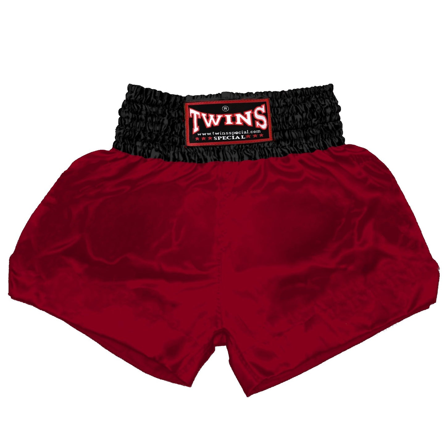 TWINS Muay Thai Shorts - Dual - Dark Colors - Waistband - Black - Legs - Maroon, Dark Brown, Green, Navy Blue, Purple