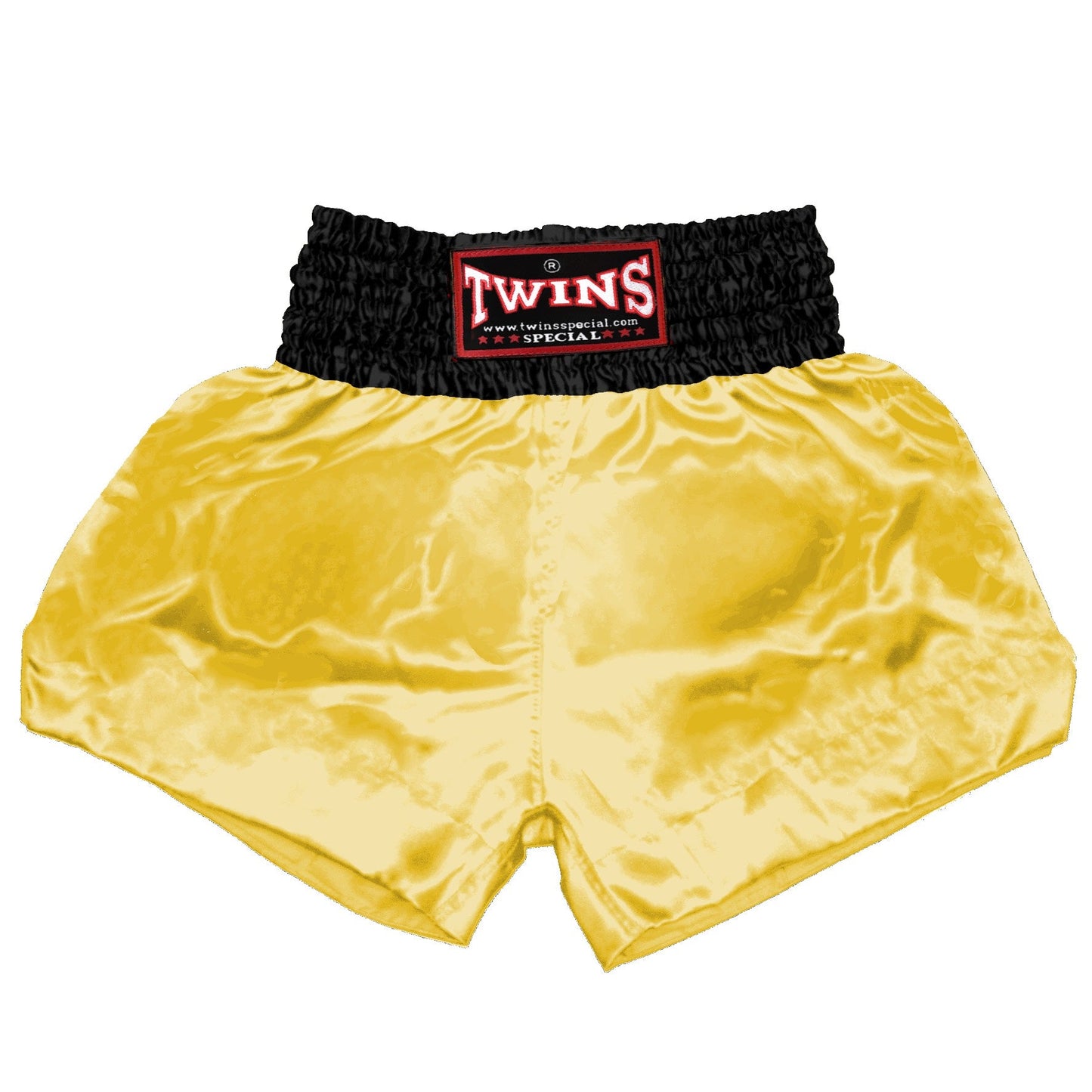 TWINS Muay Thai Shorts - Dual - Bright Colors - Waistband - Black - Legs - Orange, Yellow, Olive, Light Blue, Pink