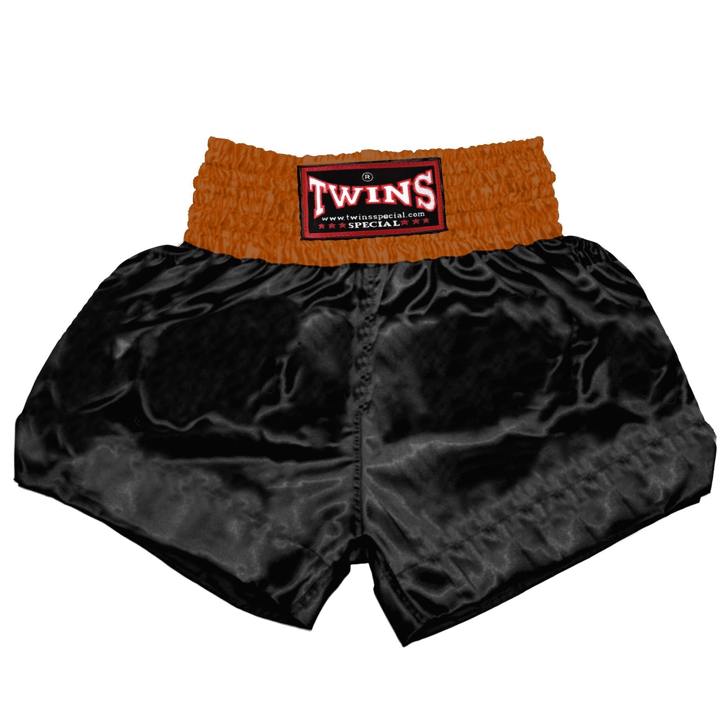 TWINS Muay Thai Shorts - Dual - Bold Colors - Waistband - Red, Brown, Green, Blue, Lavender - Legs - Black