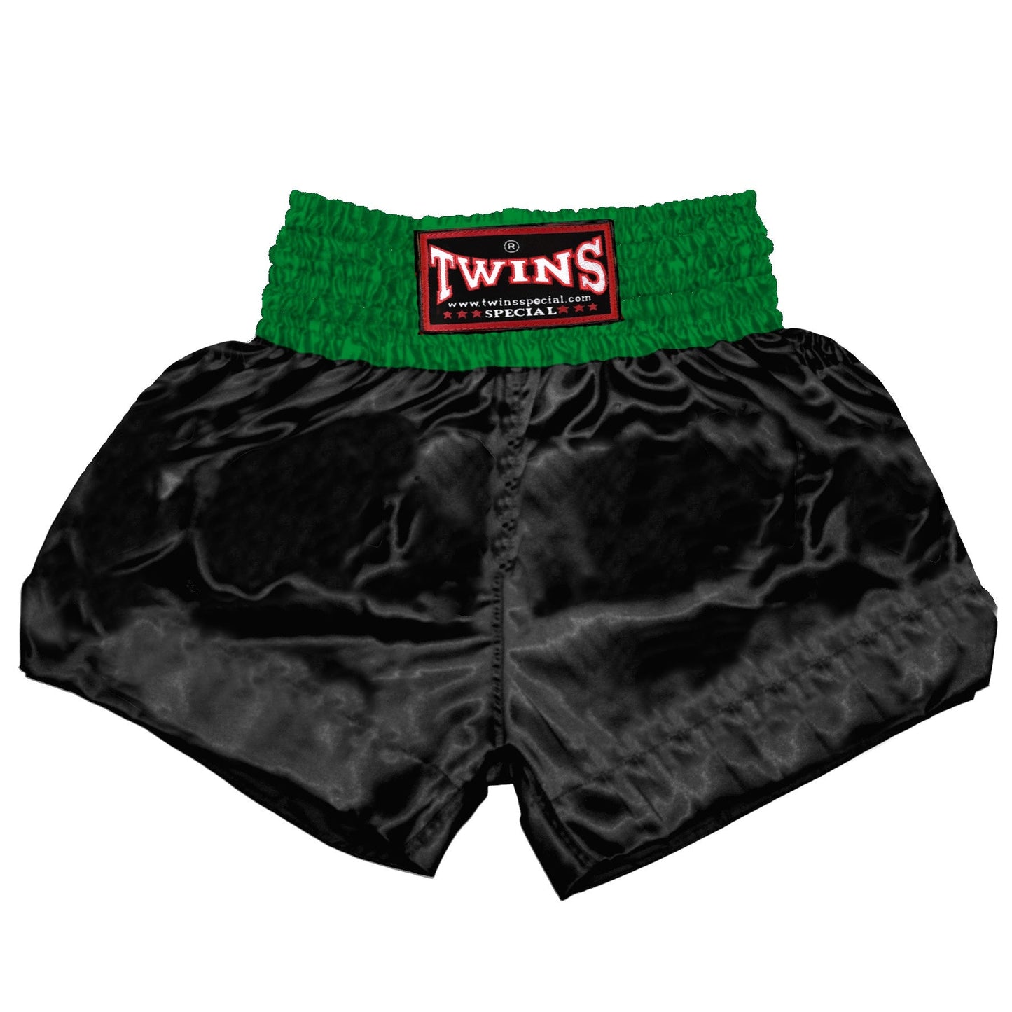 TWINS Muay Thai Shorts - Dual - Dark Colors - Waistband - Maroon, Dark Brown, Green, Navy Blue, Purple - Legs - Black