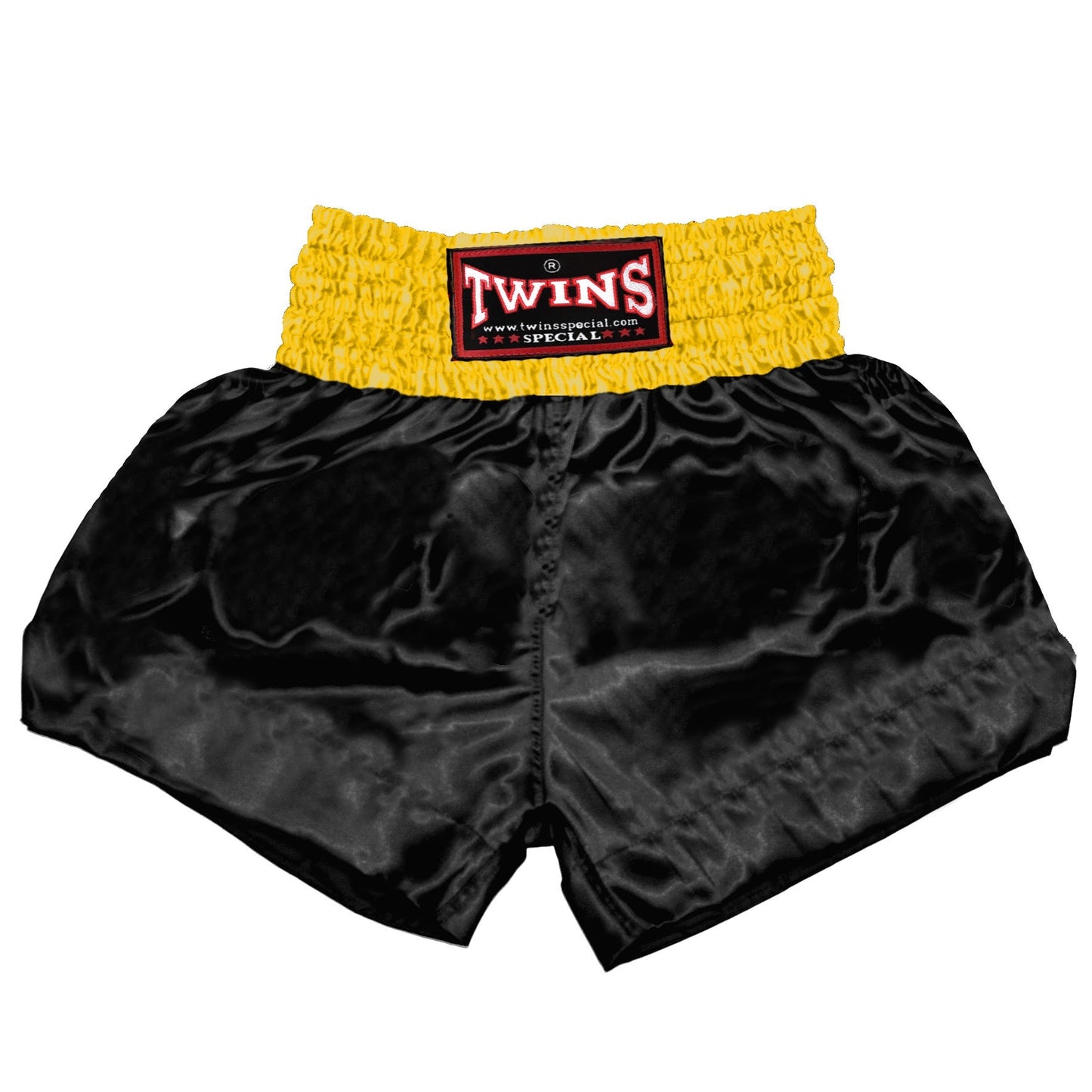 TWINS Muay Thai Shorts - Dual - Classic Tones - Waistband - Grey, White, Gold, Silver - Legs - Black