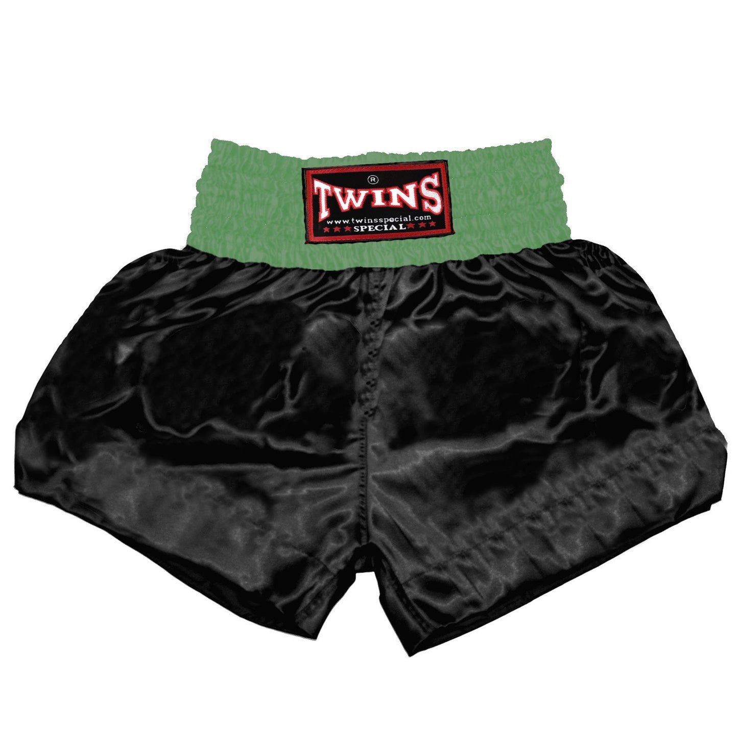 TWINS Muay Thai Shorts - Dual - Bright Colors - Waistband - Orange, Yellow, Olive, Light Blue, Pink - Legs - Black