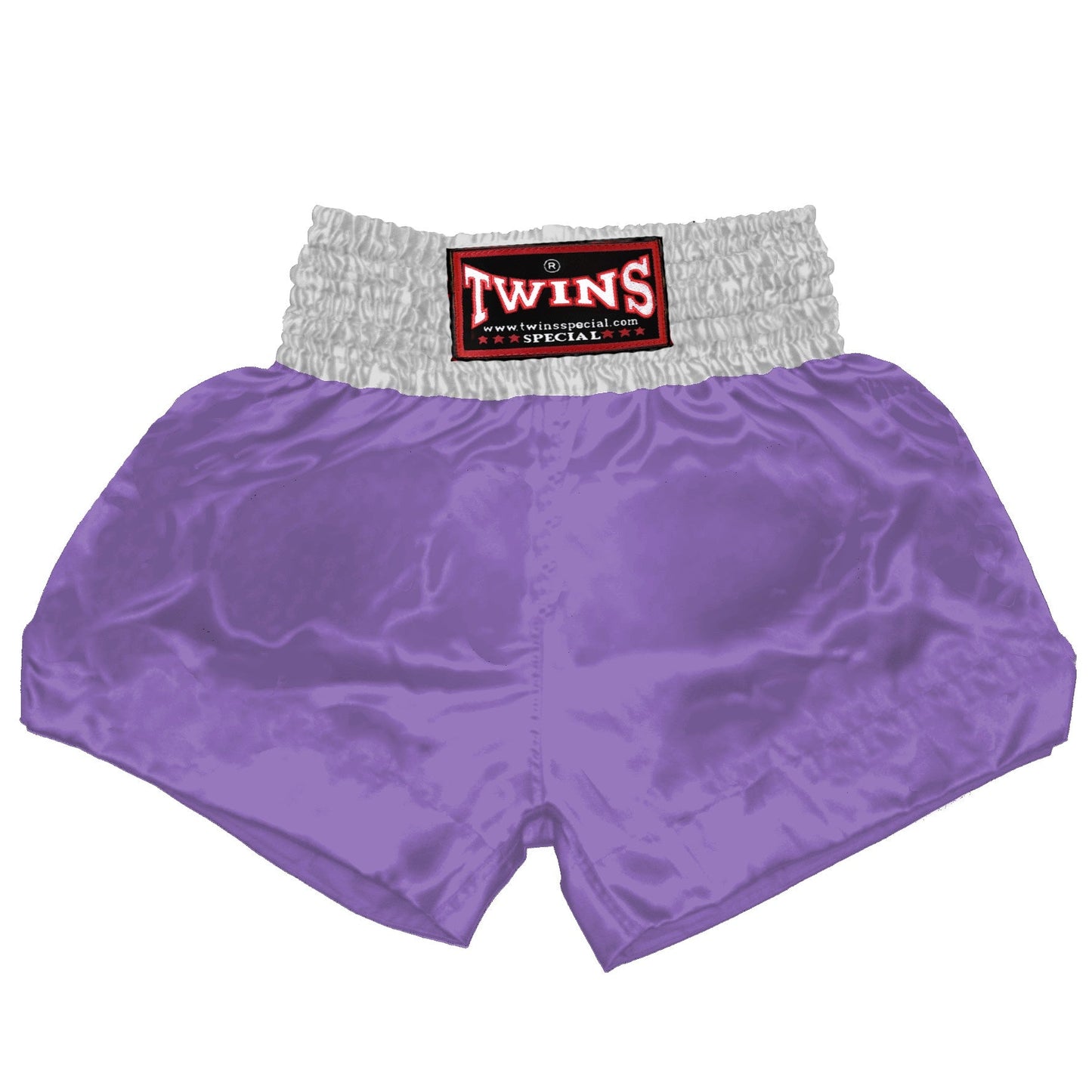 TWINS Muay Thai Shorts - Dual - Bold Colors - Waistband - White - Legs - Red, Brown, Green, Blue, Lavender