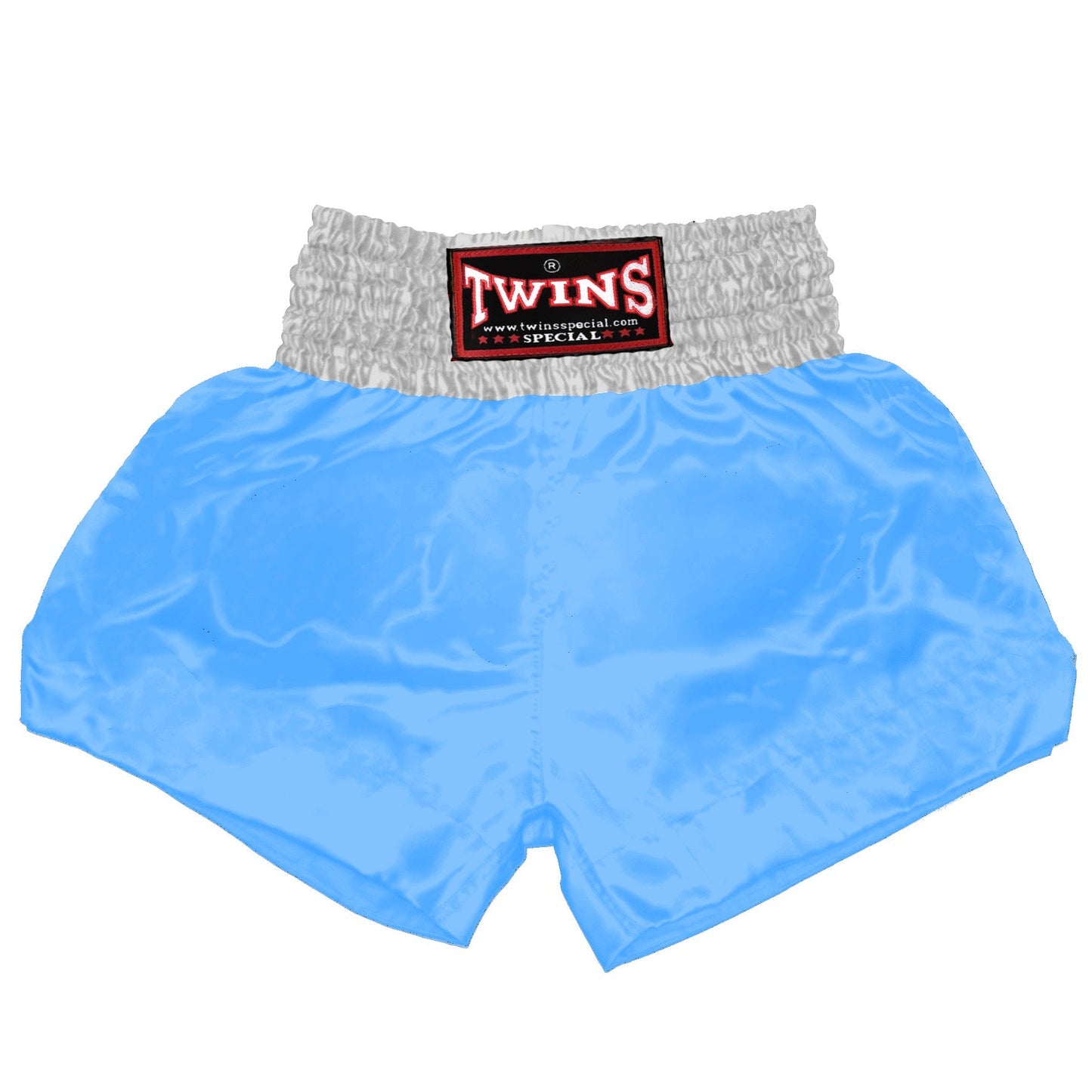 TWINS Muay Thai Shorts - Dual - Bright Colors - Waistband - White - Legs - Orange, Yellow, Olive, Light Blue, Pink