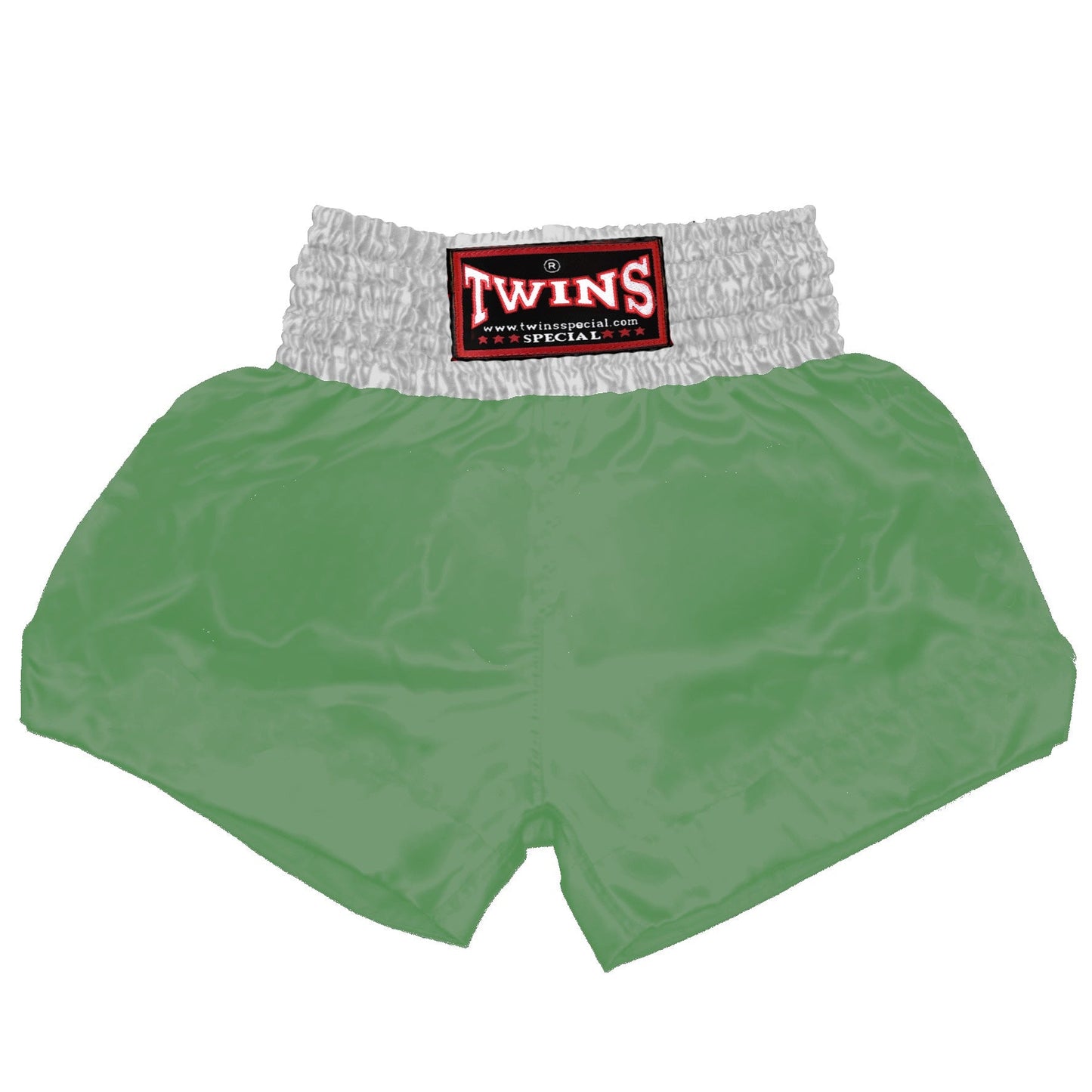 TWINS Muay Thai Shorts - Dual - Bright Colors - Waistband - White - Legs - Orange, Yellow, Olive, Light Blue, Pink